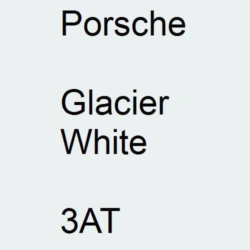 Porsche, Glacier White, 3AT.